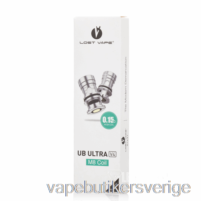 Vape Sverige Lost Vape Ultra Boost Ersättningsspolar [v4] 0.15ohm M8 Coils